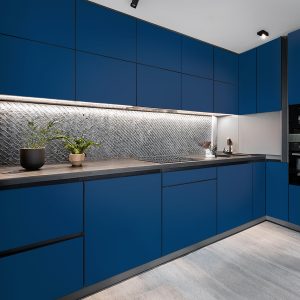 Μονόχρωμο Αυτοκόλλητο για Ντουλάπια Κουζίνας Ανοιχτό Μπλε – Decotek 500108