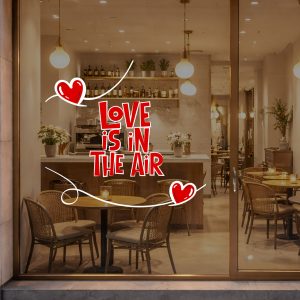 Αυτοκόλλητο Τοίχου Love is in the Air - Decotek 09954