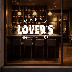 Αυτοκόλλητο Τοίχου Happy Lover's Day - Decotek 09955