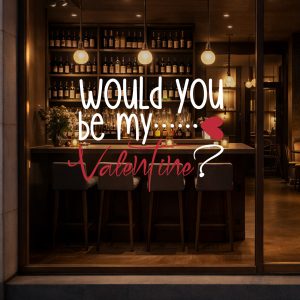 Αυτοκόλλητο Τοίχου Would you be my Valentine? - Decotek 09959