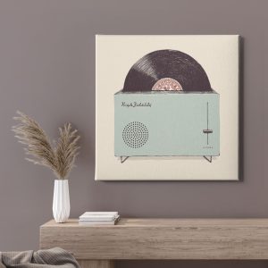 Πίνακας Ζωγραφικής Ρετρό Πικάπ & Δίσκος - Decotek 222314