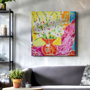 Πίνακας Ζωγραφικής Έκρηξη Χρωμάτων & Λουλούδια - Decotek 222323