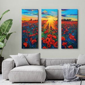 Σύνθεση Πινάκων Sunset Poppies - Decotek 222380