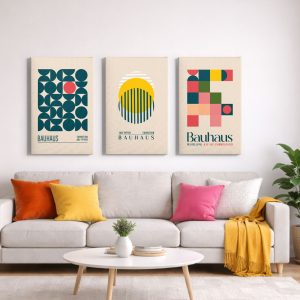 Σύνθεση Πινάκων Bauhaus Retro Τρίπτυχο - Decotek 222430