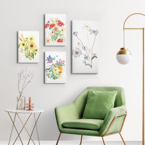 Σύνθεση Πινάκων Minimal Floral - Decotek 222387