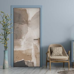Αυτοκόλλητο Πόρτας Abstract Earth Tones - Decotek 31188