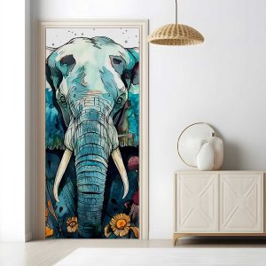 Αυτοκόλλητο Πόρτας Ethnic Elephant - Decotek 31192