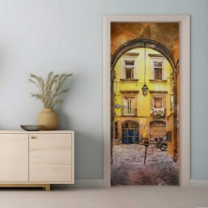 Αυτοκόλλητο Πόρτας Άρωμα Παλιάς Πόλης- Decotek 31193
