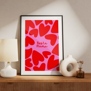 Ποστερ - Αφίσα Beste Mama Hearts - Decotek 34004