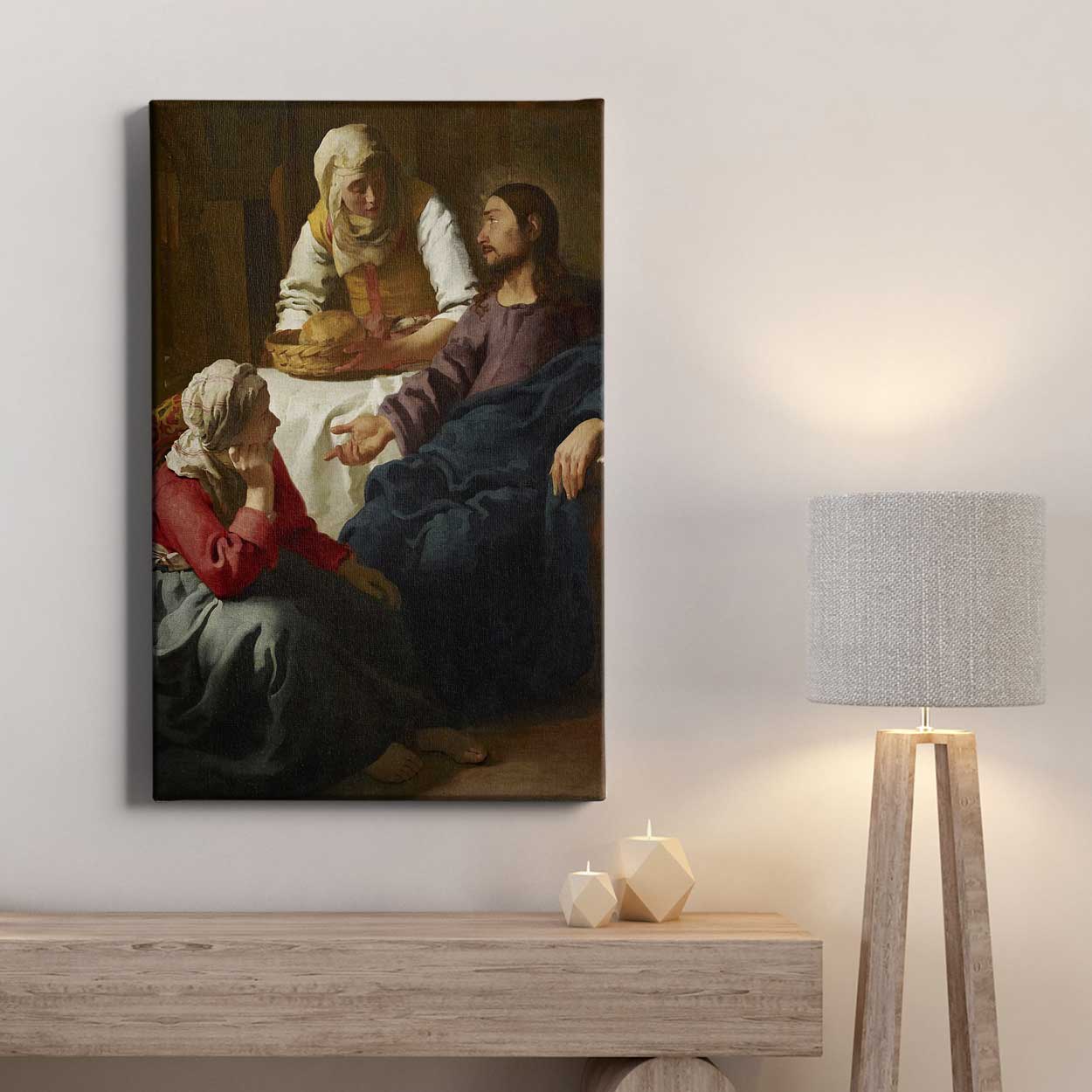 Πίνακας Ζωγραφικής Jan Vermeer "Christ in the House of Martha and Mary" σε Καμβά – Decotek 222614