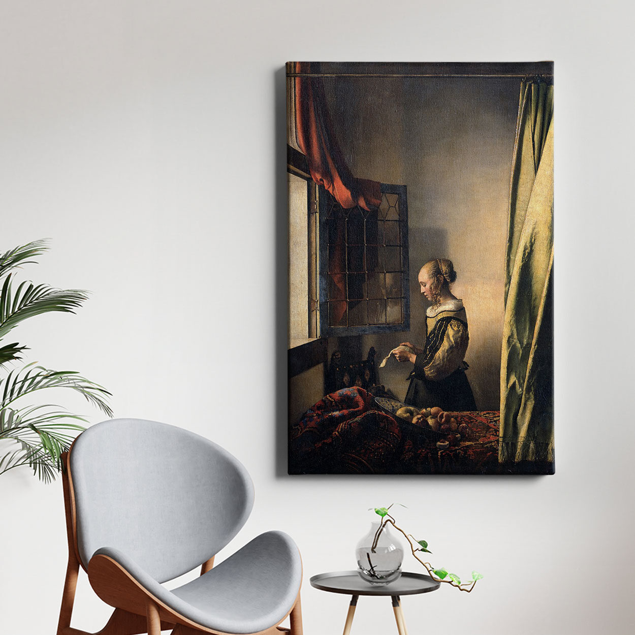 Πίνακας Ζωγραφικής Jan Vermeer "Girl Reading a Letter by an Open Window" σε Καμβά – Decotek 222612