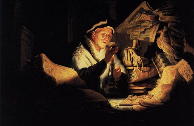 Πίνακας Ζωγραφικής Rembrandt "The Parable of the Rich Man" σε Καμβά – Decotek 222602 - Image 4