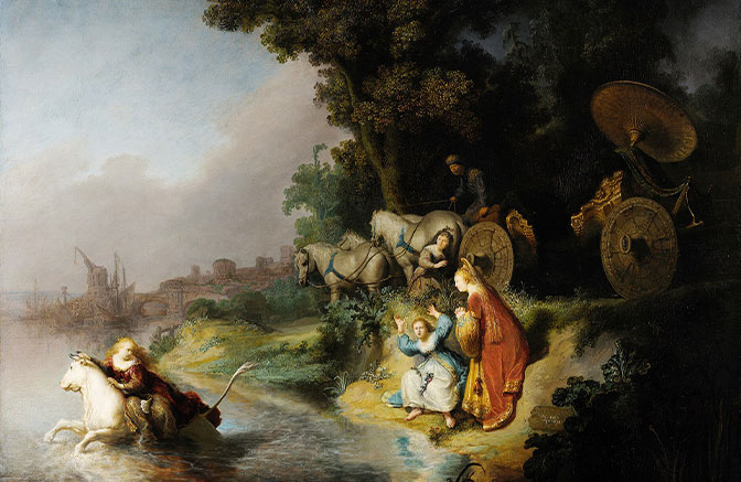 Πίνακας Ζωγραφικής Rembrandt "The Abduction of Europa" σε Καμβά – Decotek 222601 - Image 5