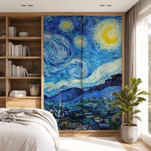 Αυτοκόλλητο Ντουλάπας Starry Night, Van Gogh - Decotek 70784