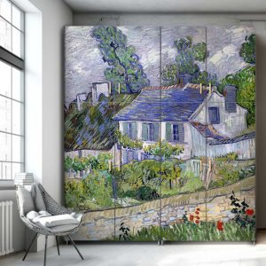 Αυτοκόλλητο Ντουλάπας Σπίτια στo Auvers, Van Gogh - Decotek 70793