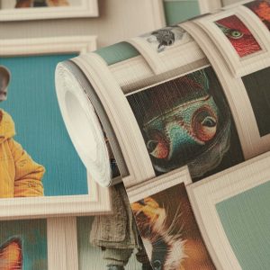 Ταπετσαρία τοίχου θεματική AS Creation 791874 σε πολύχρωμο — δωμάτιο