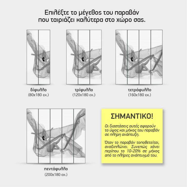 Ύφασμα σε Πτήση — τα 4 μεγέθη