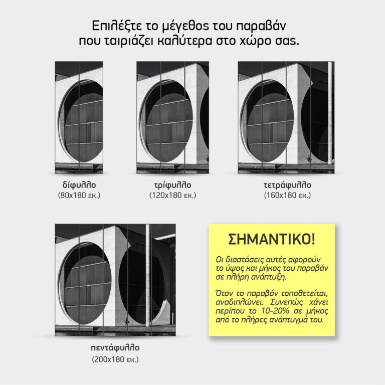 Κύκλοι από Σκυρόδεμα — τα 4 μεγέθη