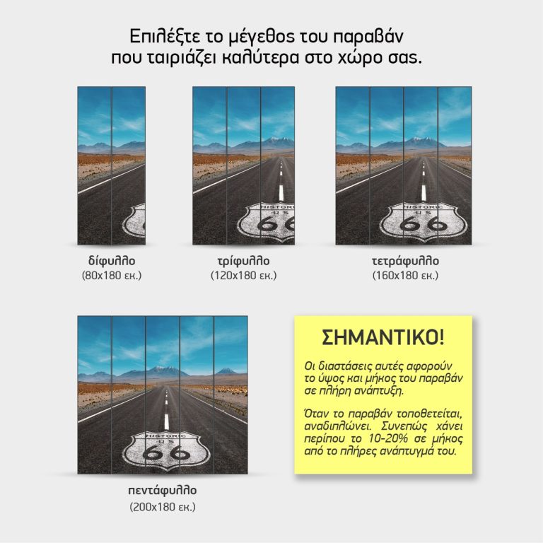 Route 66 — τα 4 μεγέθη