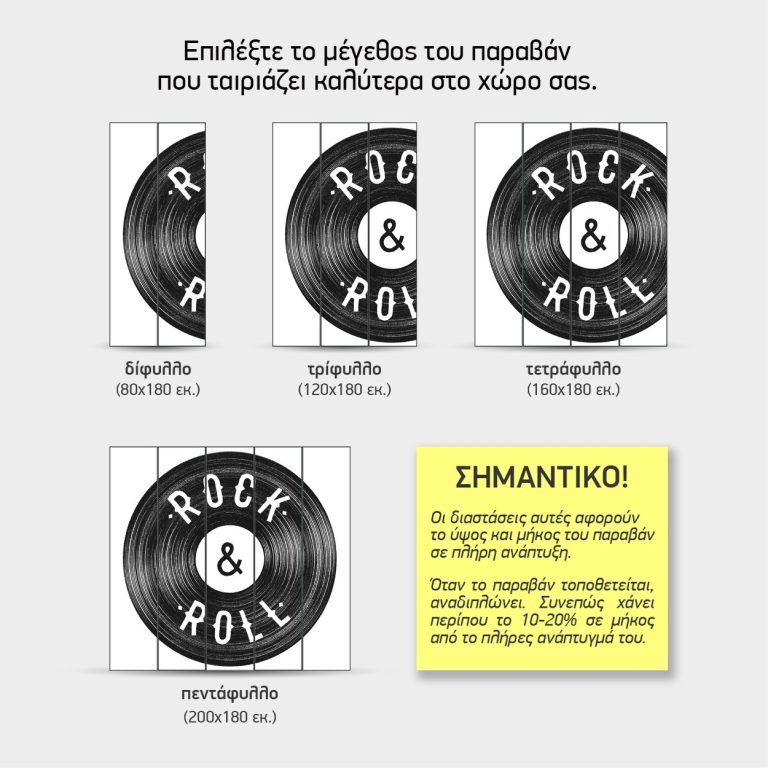 Βινύλιο — τα 4 μεγέθη