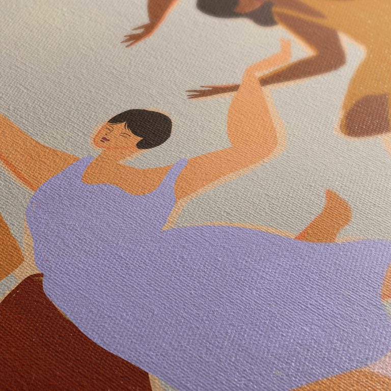 Μαζί — υφή καμβά