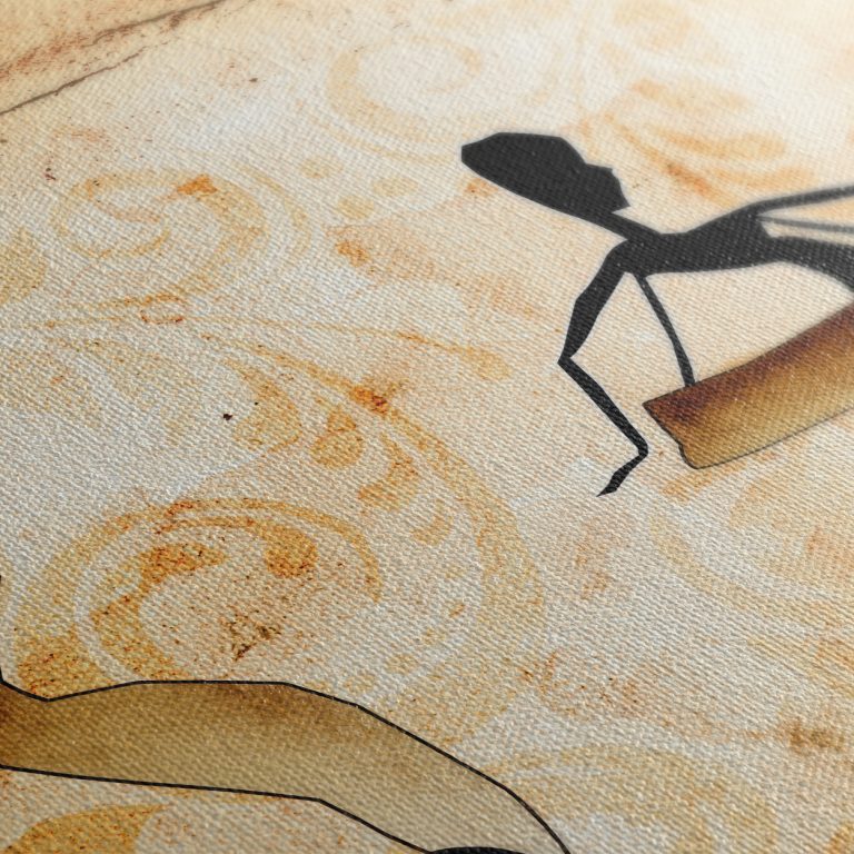 Ρυθμός της Αφρικής — υφή καμβά