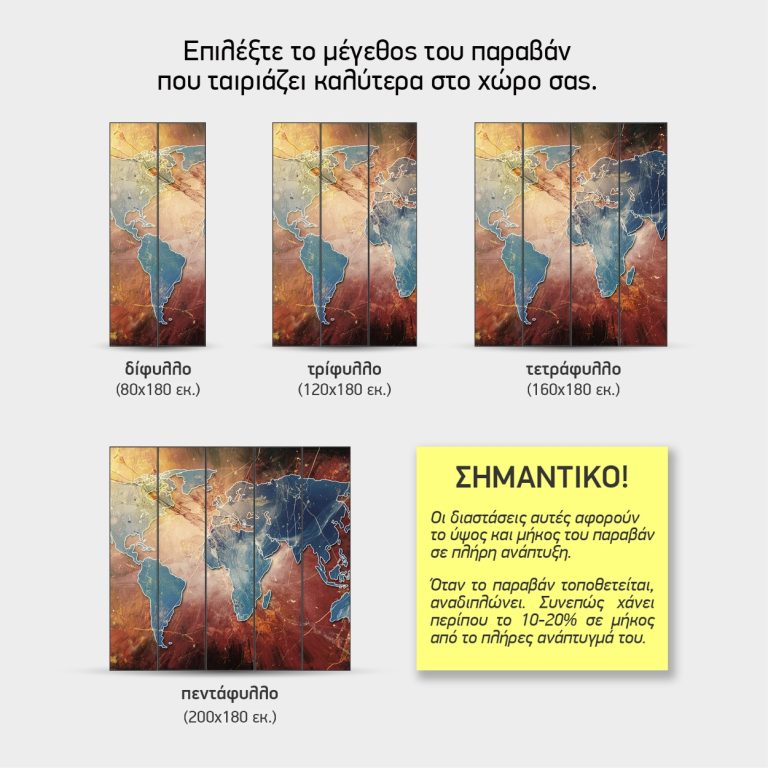 Φθαρμένος Χάρτης — τα 4 μεγέθη
