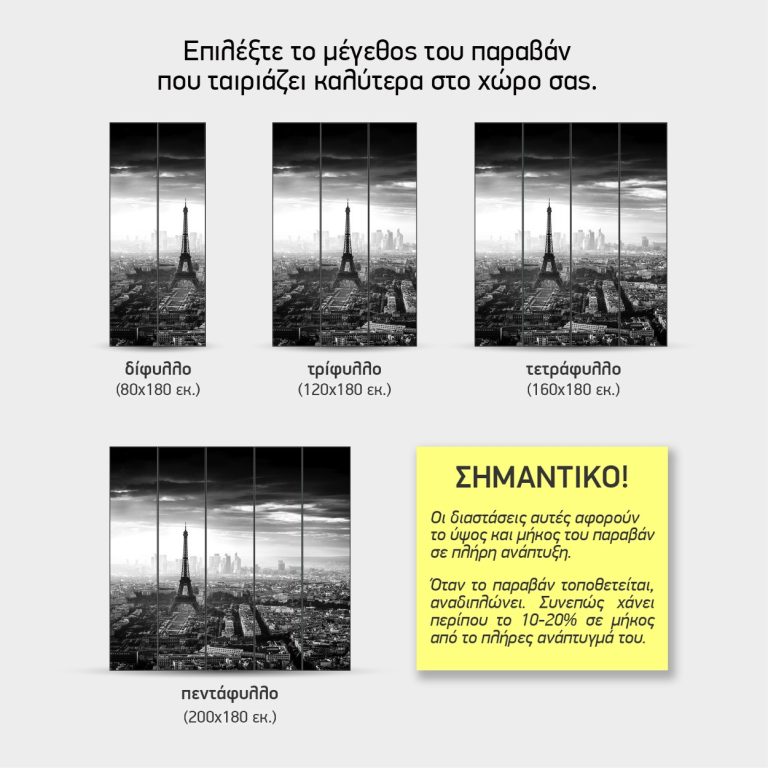 Ο Πύργος του Άιφελ — τα 4 μεγέθη